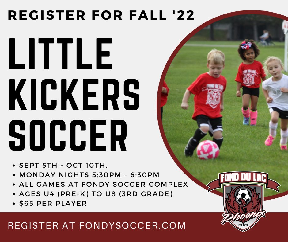 Register for Fall 2022 Little Kickers